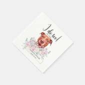Serviette En Papier Pit Bull Chien Mariage Cocktail Napkins (Coin)