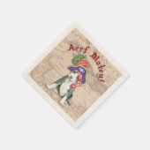 Serviette En Papier Pit Bull Terrier Pirate (Coin)