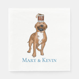 Serviette En Papier Pitbull de serviettes de chien de Mary