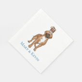 Serviette En Papier Pitbull de serviettes de chien de Mary (Coin)