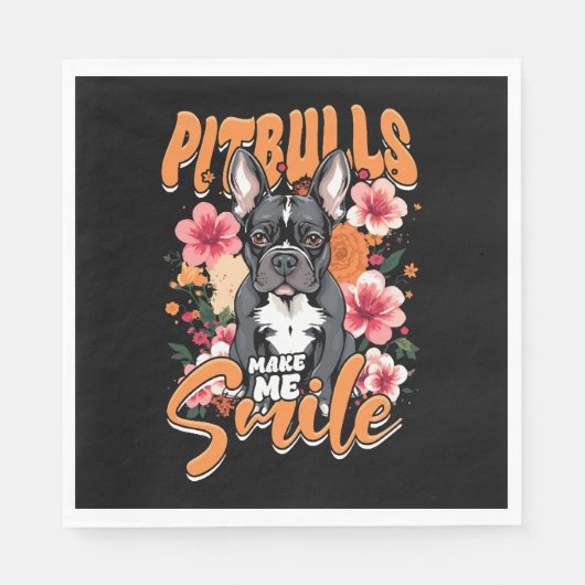 Serviette En Papier Pitbull Pitbull (Devant)