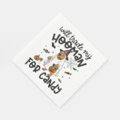 Serviette En Papier Pitpull Chien Halloween Ghost Éffrayant (Coin)