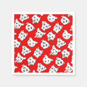 Serviette En Papier "Pittie Pittie S'Il Vous Plaît !" Motif d'illustra