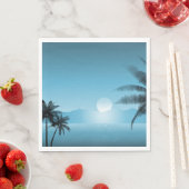 Serviette En Papier Pittoresque nocturne (En situation)