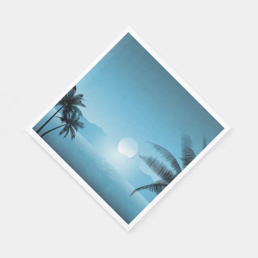 Serviette En Papier Pittoresque nocturne (Coin)