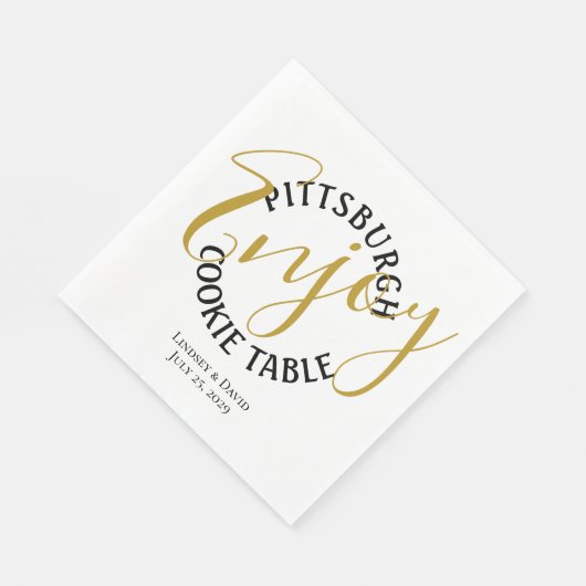 Serviette En Papier Pittsburgh Cookie Table Favoriser le sac (Coin)