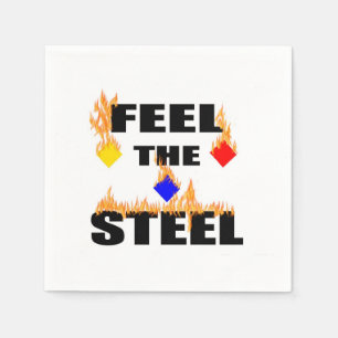 Serviette En Papier Pittsburgh Sentez L'Acier Feu Football Sports