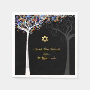 Serviette En Papier PixDezines arbre de vie/mitzvah