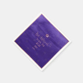 Serviette En Papier PixDezines Bat mitzvah Faux Rose Gold|Aquarelle (Coin)