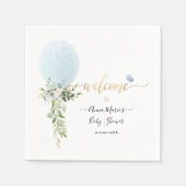 Serviette En Papier PixDezines Blue Parties scintillant Balloon N'impo (Devant)