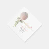 Serviette En Papier PixDezines Blush Parties scintillant Balloon N'imp (Coin)