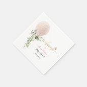 Serviette En Papier PixDezines Blush Parties scintillant Balloon N'imp (Coin)