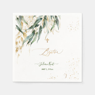 Serviette En Papier PixDezines H2 Lush Green Willow Eucalyptus Baptême