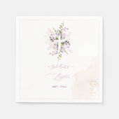 Serviette En Papier PixDezines H2 Pink Eucalyptus Baptism (Devant)