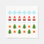 Serviette En Papier Pixel Art Christmas (Devant)