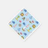 Serviette En Papier Pixel Sea Art Motif (Coin)