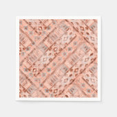 Serviette En Papier Pixie monochrome ethnique (Devant)