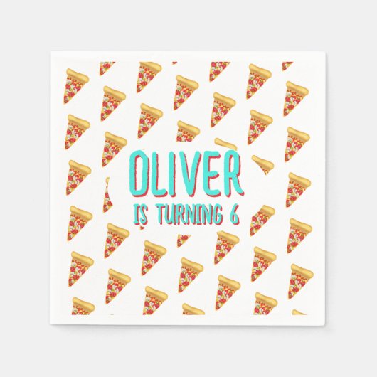 Serviette En Papier Pizza (Devant)