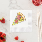 Serviette En Papier Pizza (En situation)