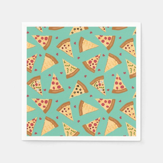 Serviette En Papier Pizza (Devant)
