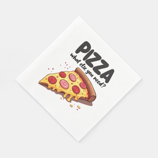 Serviette En Papier Pizza (Coin)