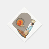 Serviette En Papier Pizza Chef Papier (Coin)