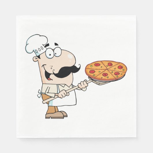 Serviette En Papier Pizza Cook (Devant)