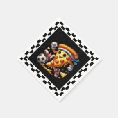 Serviette En Papier Pizza cool de football (Coin)