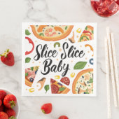 Serviette En Papier pizza cool partie art (En situation)