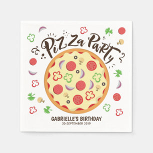 Serviette En Papier Pizza De Style Moderne