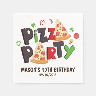 Serviette En Papier Pizza De Style Moderne