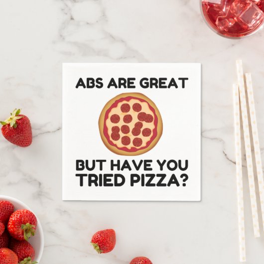 Serviette En Papier Pizza des abdominaux (En situation)