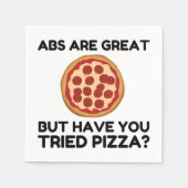 Serviette En Papier Pizza des abdominaux (Devant)