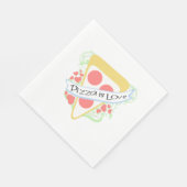 Serviette En Papier Pizza est l'amour (Coin)