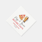 Serviette En Papier Pizza et brasses avant le dîner de répétition (Coin)