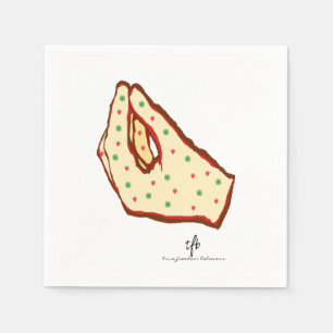 Serviette En Papier Pizza fraise-kiwi en geste de la main