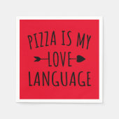 Serviette En Papier Pizza is My Love Language - Pizza Lovers (Devant)