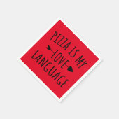 Serviette En Papier Pizza is My Love Language - Pizza Lovers (Coin)