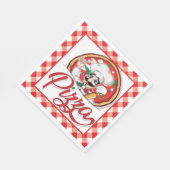 Serviette En Papier Pizza italienne (Coin)