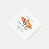 Serviette En Papier Pizza italienne | Partie d'engagement (Coin)