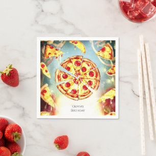 Serviette En Papier Pizza magique pour enfants Anniversaire