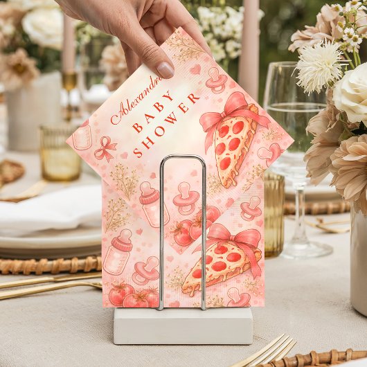 Serviette En Papier Pizza Night Baby Shower