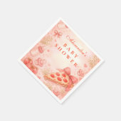 Serviette En Papier Pizza Night Baby Shower (Coin)