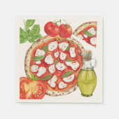 Serviette En Papier Pizza Party (Devant)