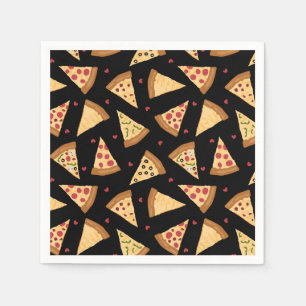 Serviette En Papier Pizza Party