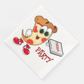 Serviette En Papier Pizza Party (Coin)