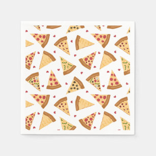 Serviette En Papier Pizza Party