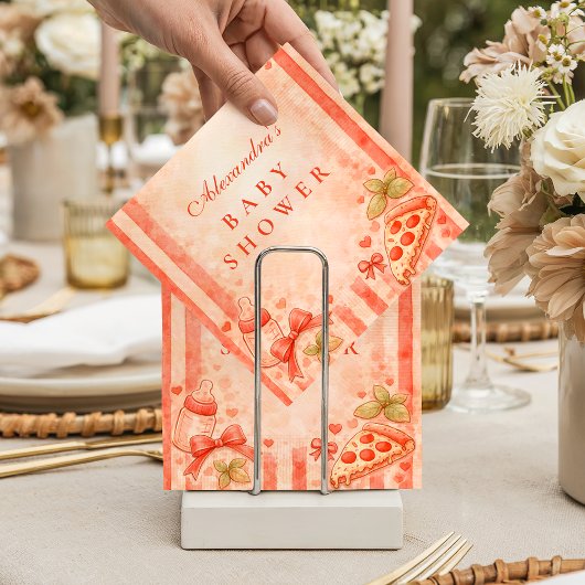 Serviette En Papier Pizza Party Baby Shower