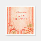 Serviette En Papier Pizza Party Baby Shower (Devant)