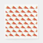 Serviette En Papier Pizza Party Fromage Pepperoni Pie tranche Pizzeria (Devant)